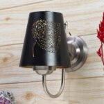 Etched Leaf Wall Mounted Lamp with Steel Base(JH27)