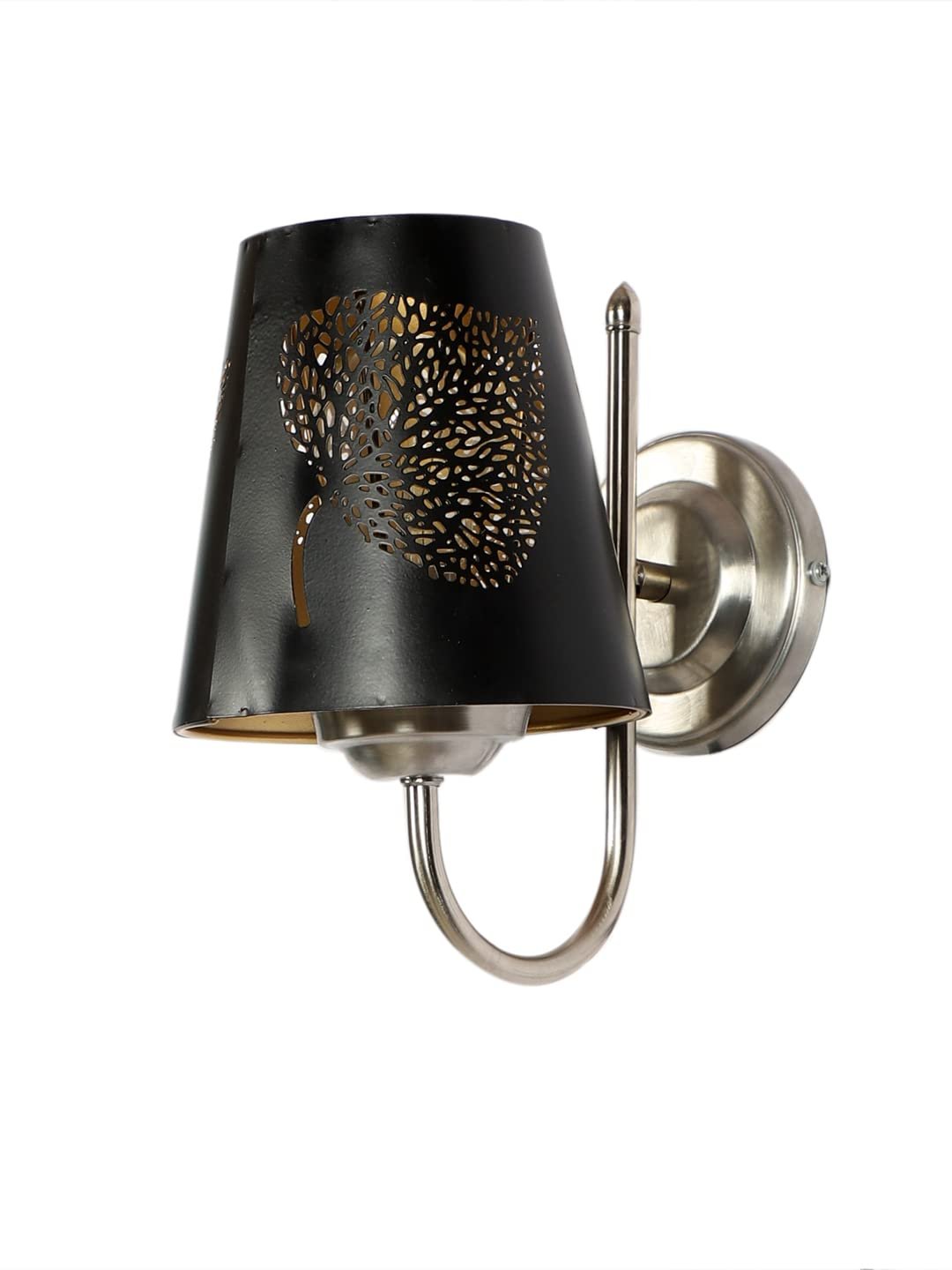 Etched Leaf Wall Mounted Lamp with Steel Base(JH27)