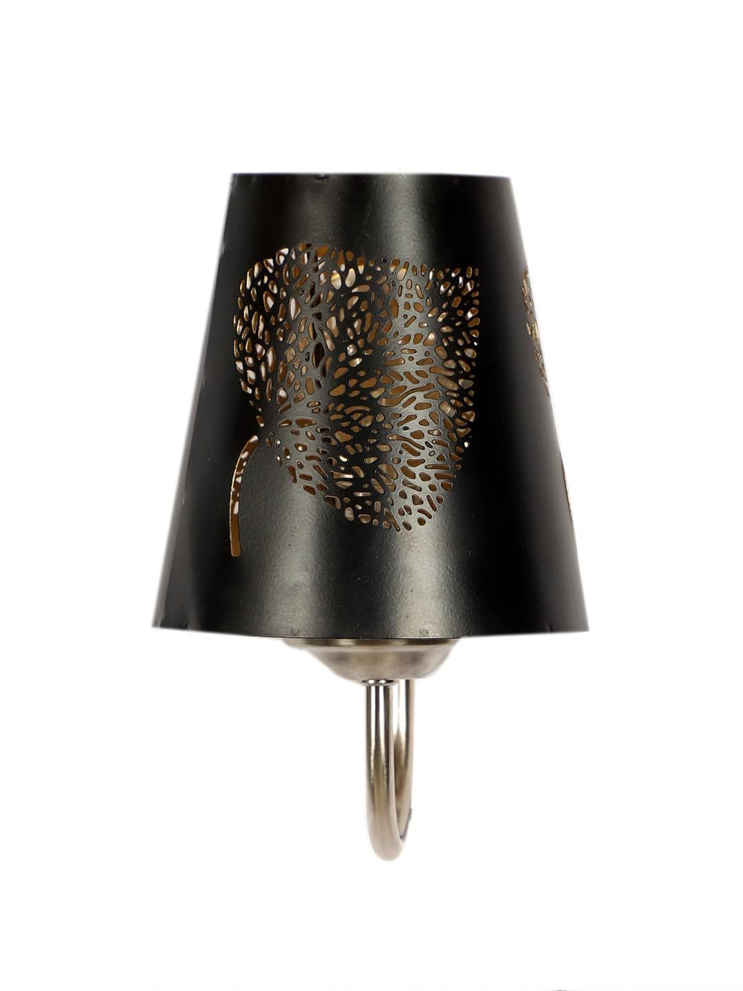 Etched Leaf Wall Mounted Lamp with Steel Base(JH27)