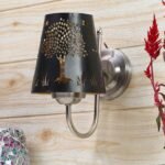 Etched Tree Wall Mounted Lamp with Steel Base(JH28)