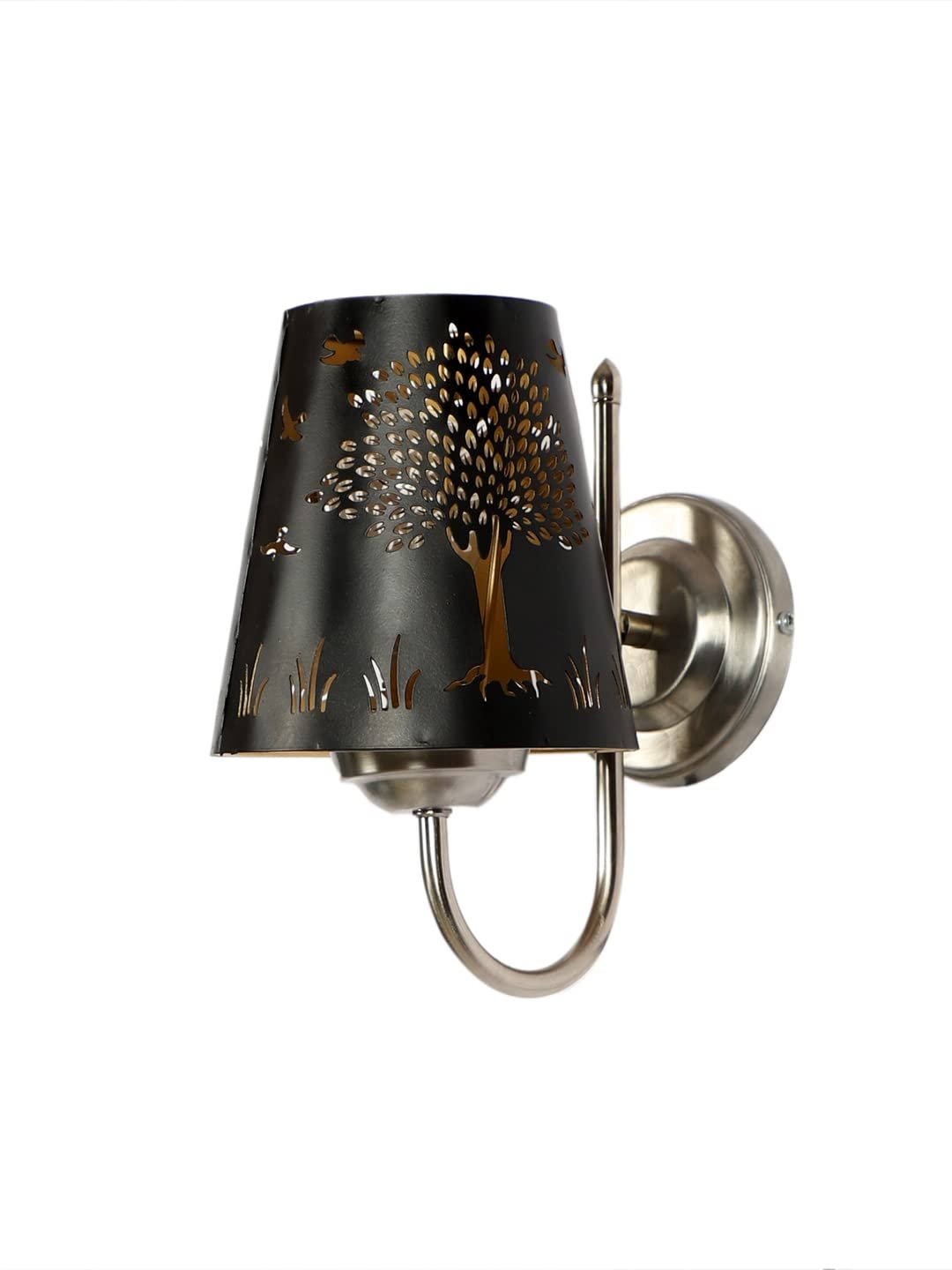 Etched Tree Wall Mounted Lamp with Steel Base(JH28)