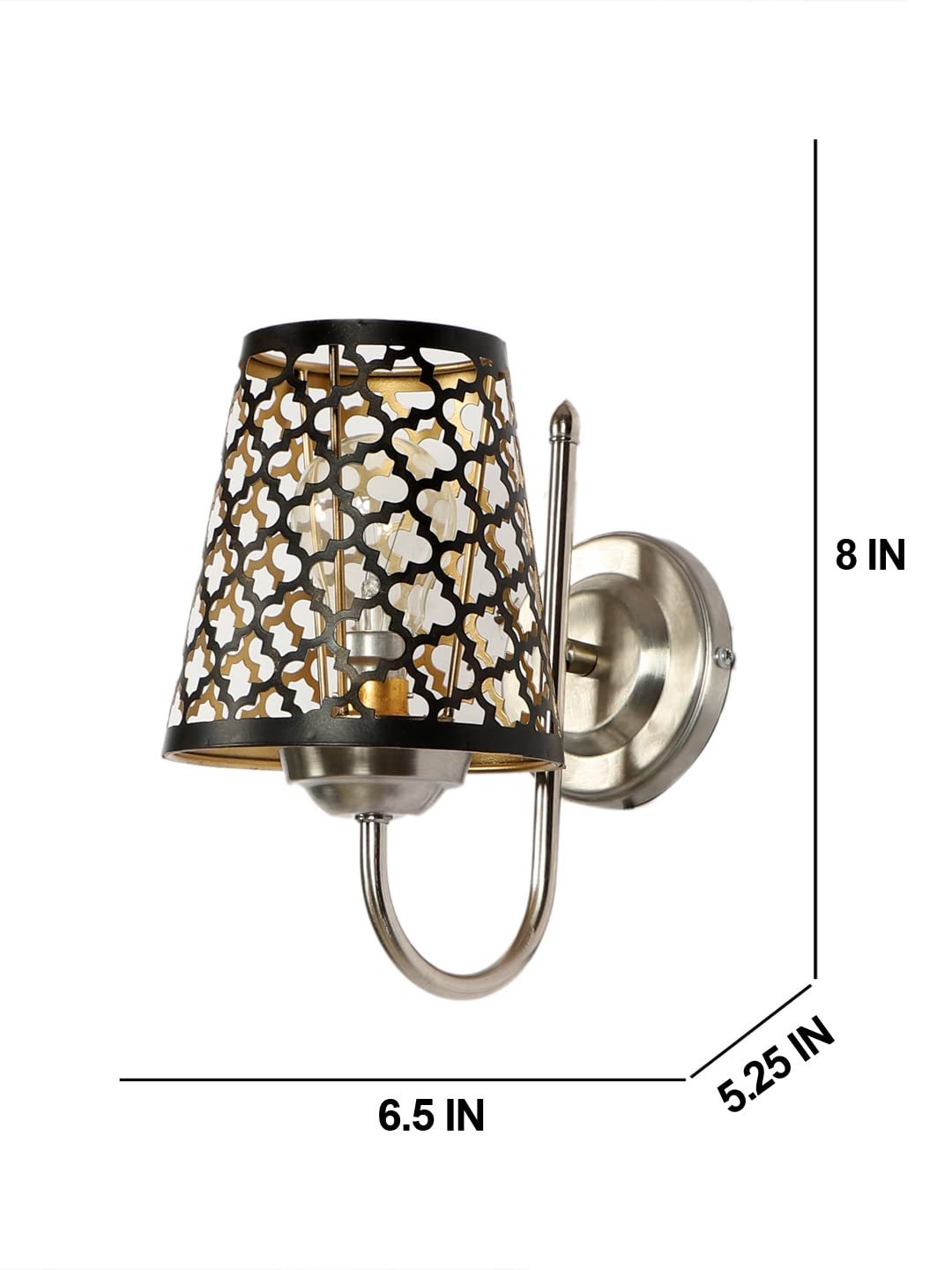 Etched Diamond Wall Mounted Lamp with Steel Base(JH29)