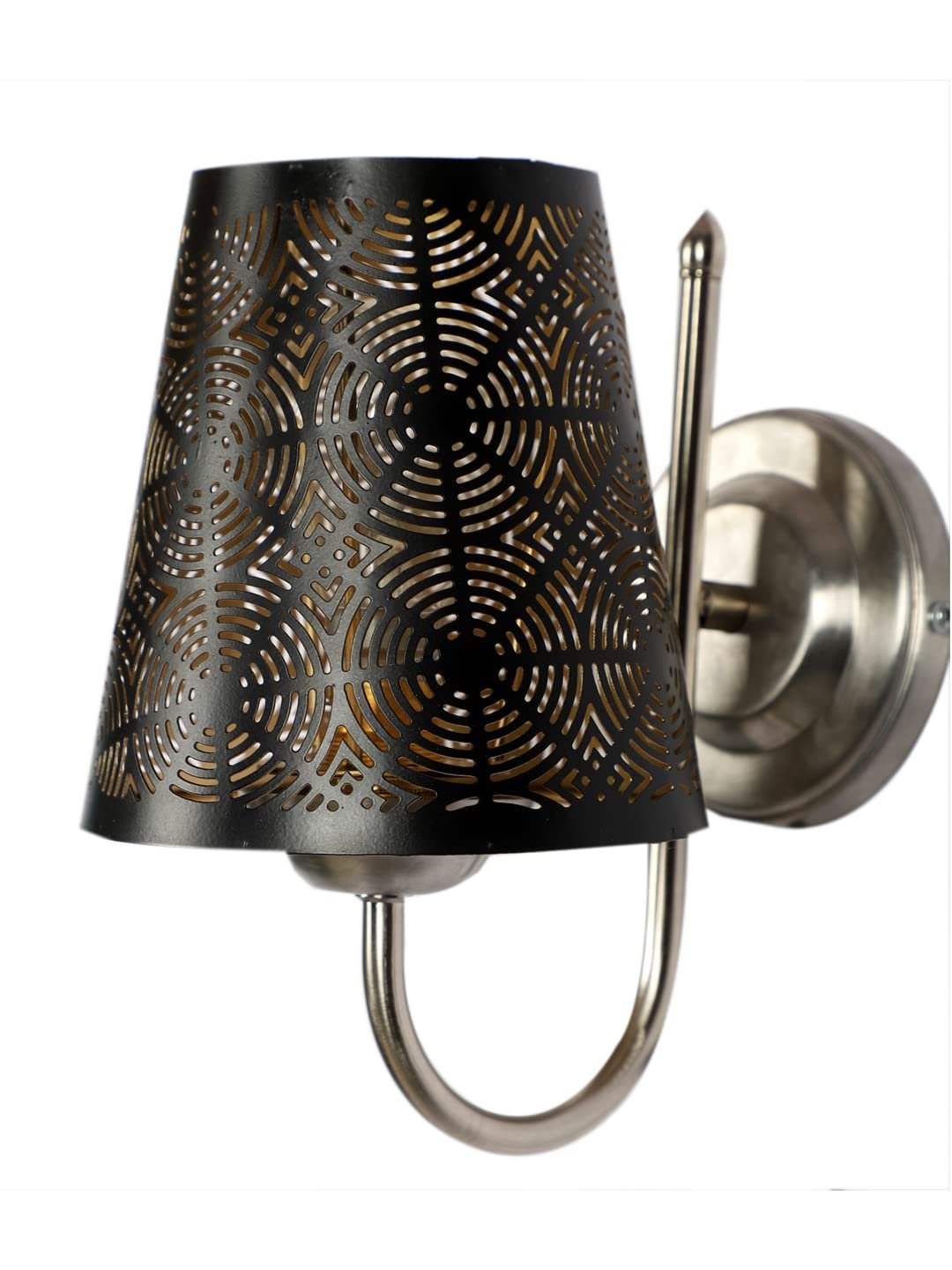 Etched Round Wall Mounted Lamp with Steel Base(JH31)