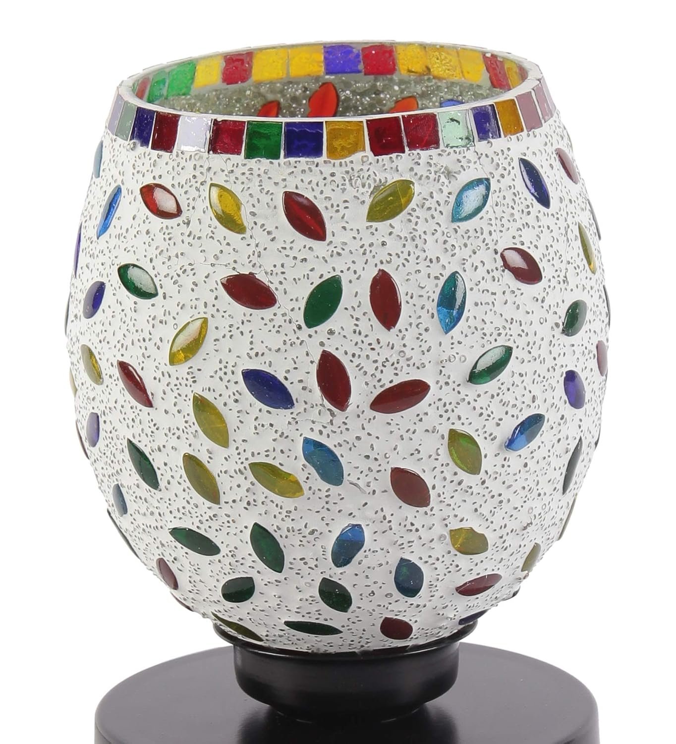 Multicolor Glass Mosaic Table Lamp (Medium, Multicolor)