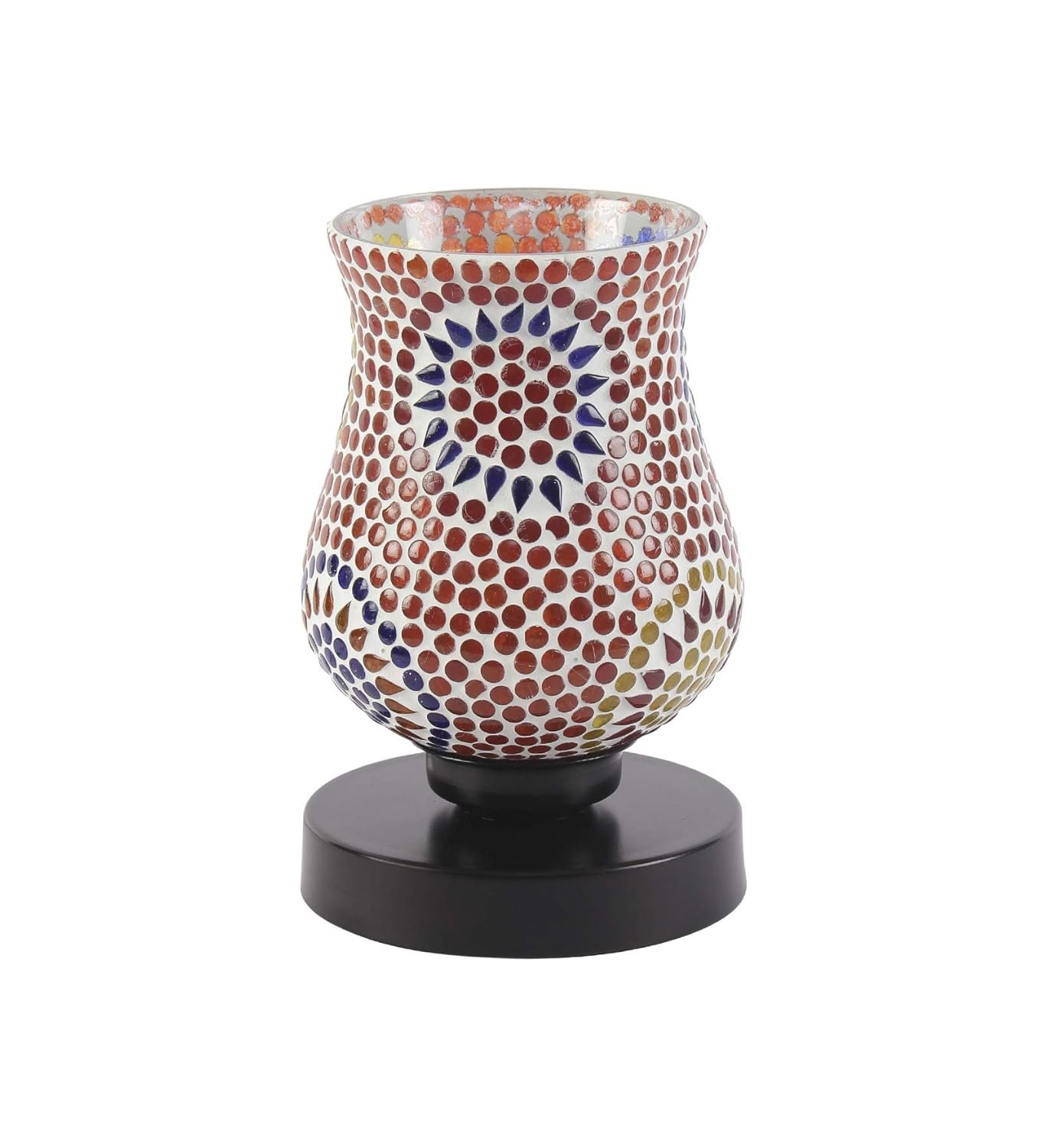 Multicolor Mosaic Glass Table Lamp (Medium, Multicolor)
