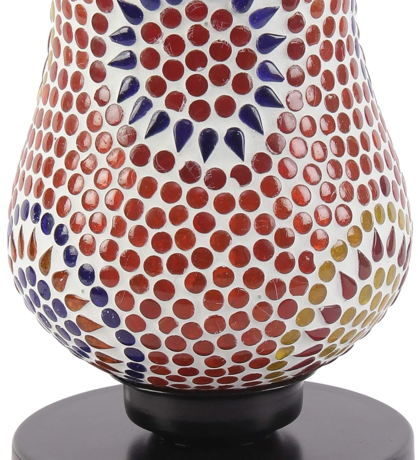 Multicolor Mosaic Glass Table Lamp (Medium, Multicolor)