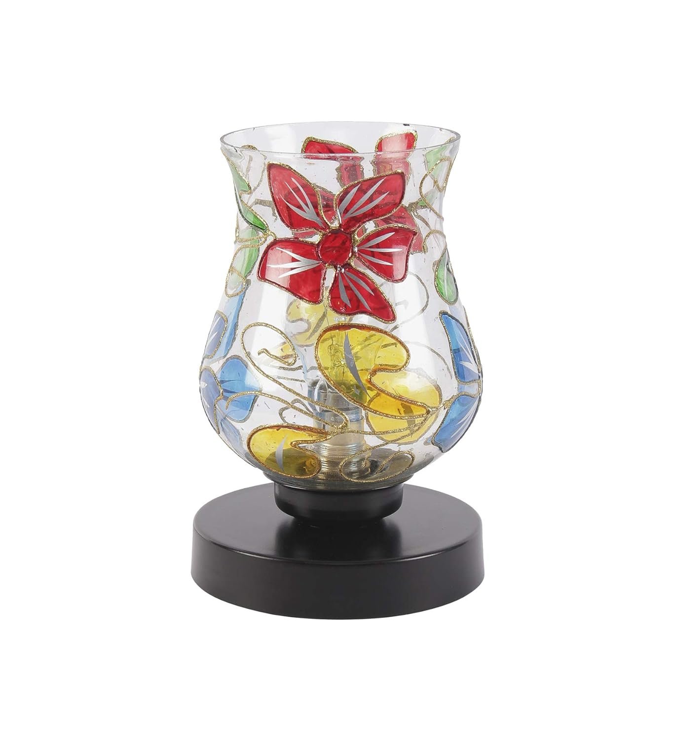 Multicolor Mosaic Glass Table Lamp (Medium, Multicolor)
