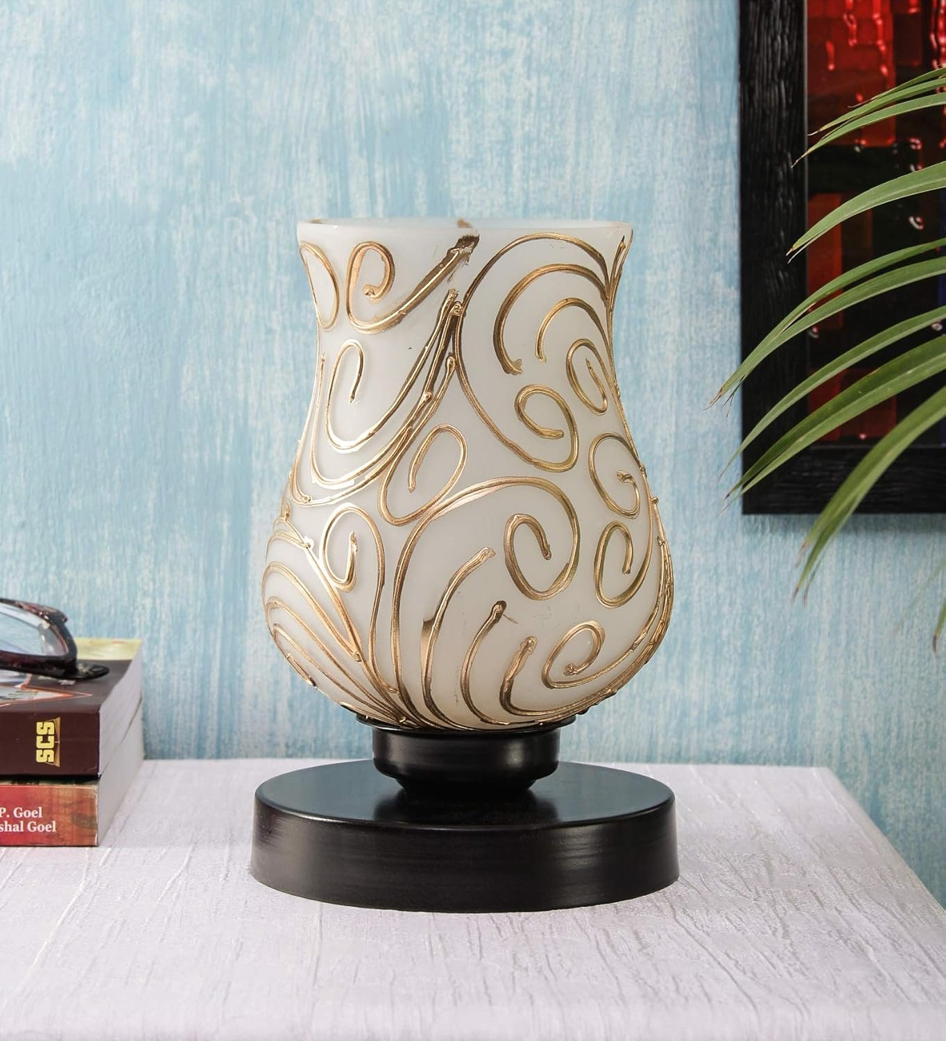 Multicolor Mosaic Glass Table Lamp (Medium, Multicolor)
