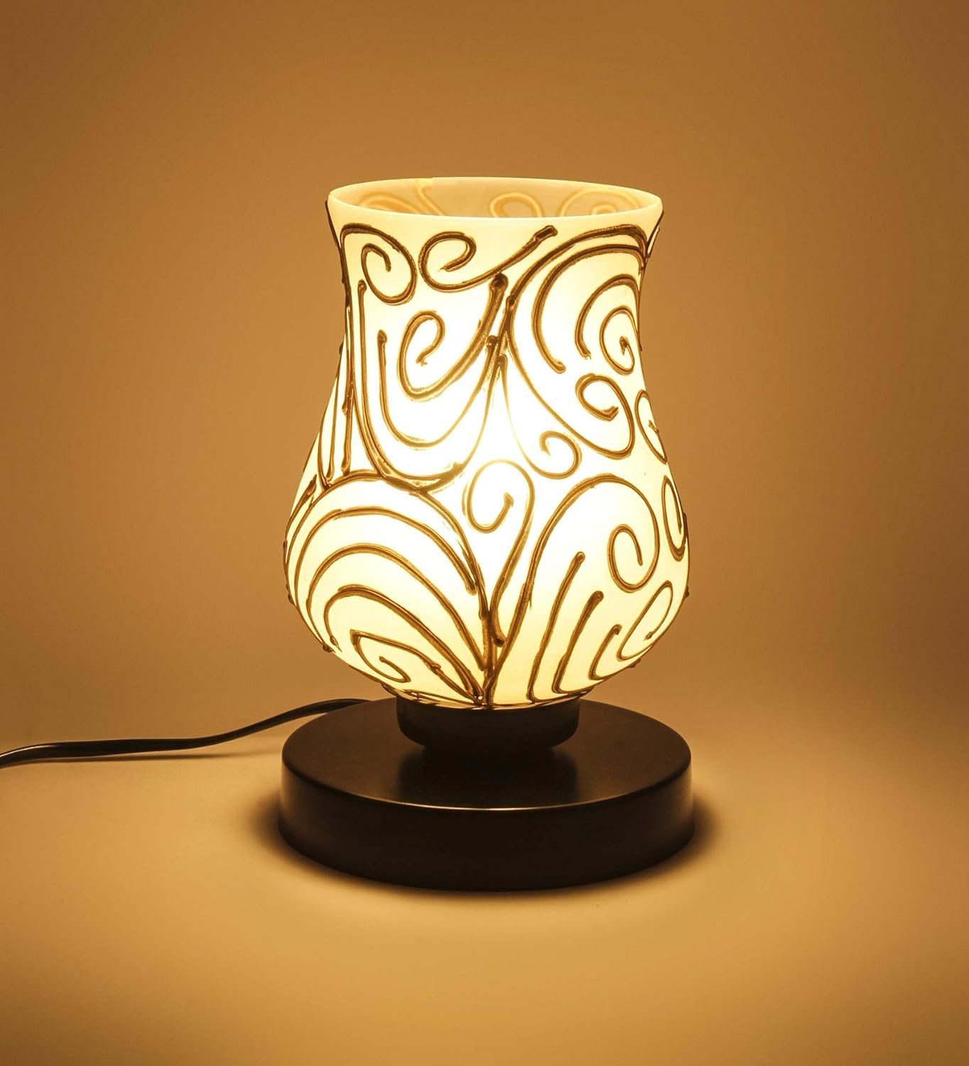Multicolor Mosaic Glass Table Lamp (Medium, Multicolor)