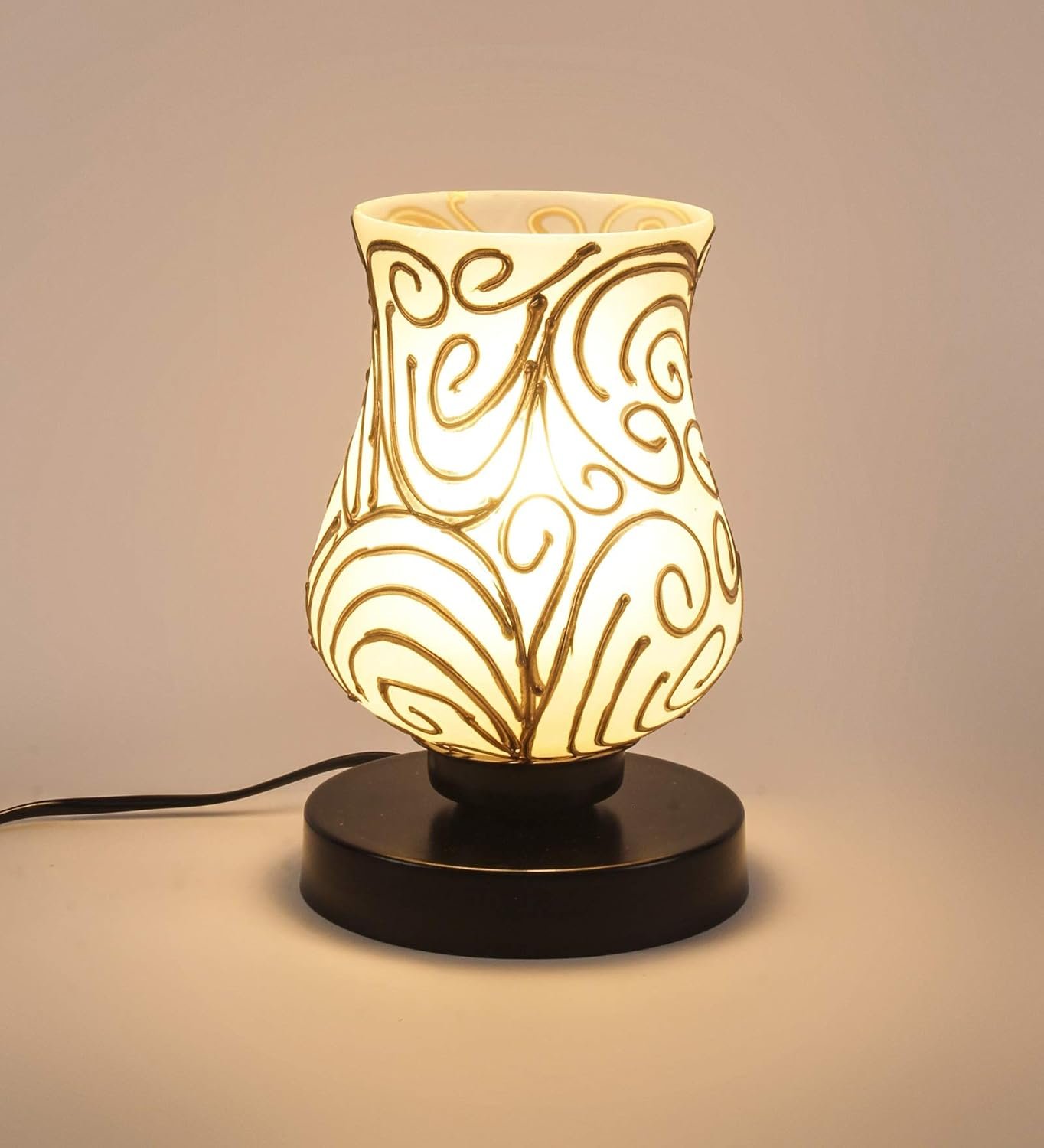 Multicolor Mosaic Glass Table Lamp (Medium, Multicolor)