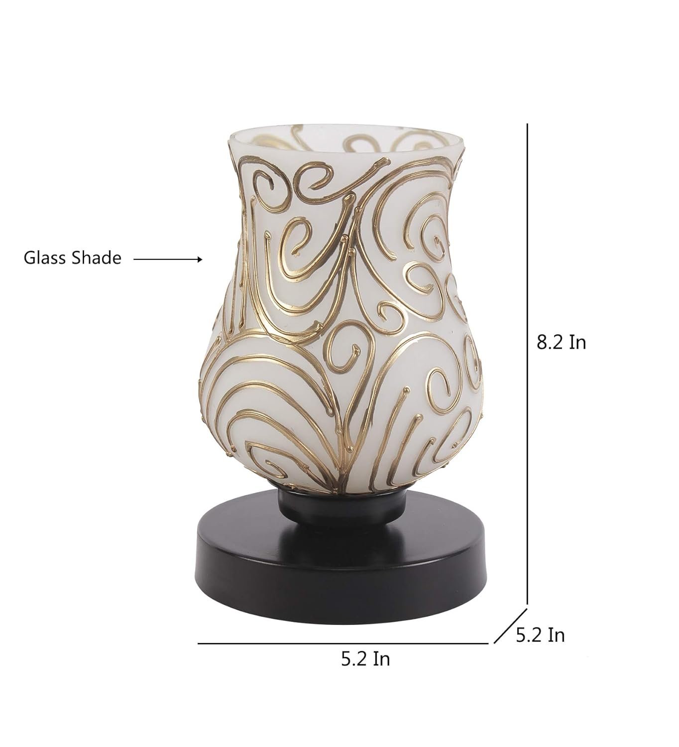 Multicolor Mosaic Glass Table Lamp (Medium, Multicolor)