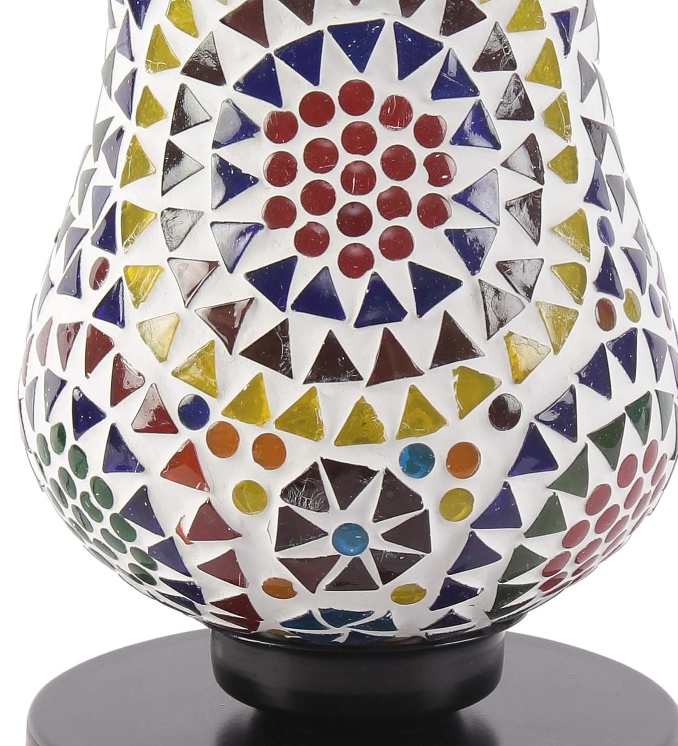 Multicolor Mosaic Glass Table Lamp (Medium, Multicolor)