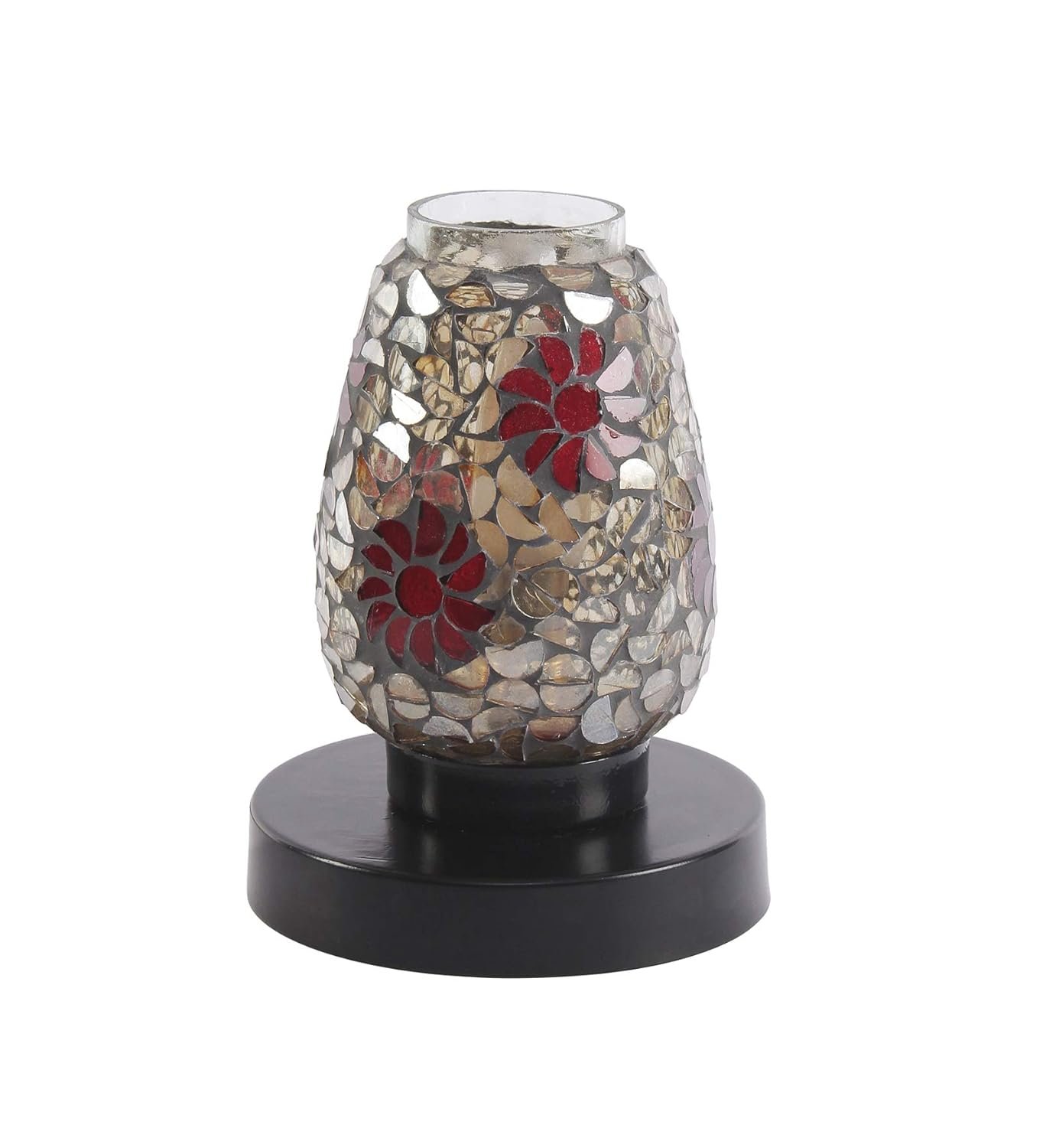 Multicolor Mosaic Glass Table Lamp (Small, Multicolor)