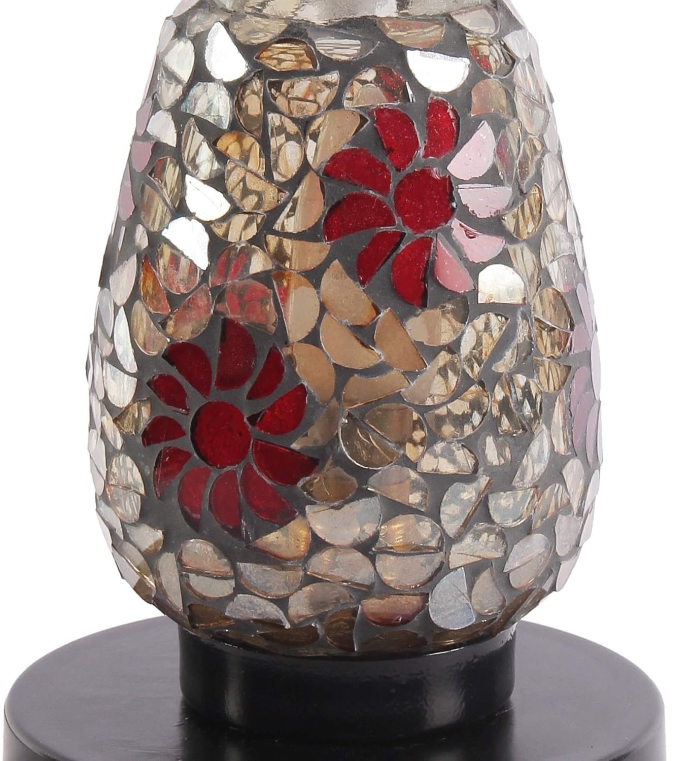 Multicolor Mosaic Glass Table Lamp (Small, Multicolor)