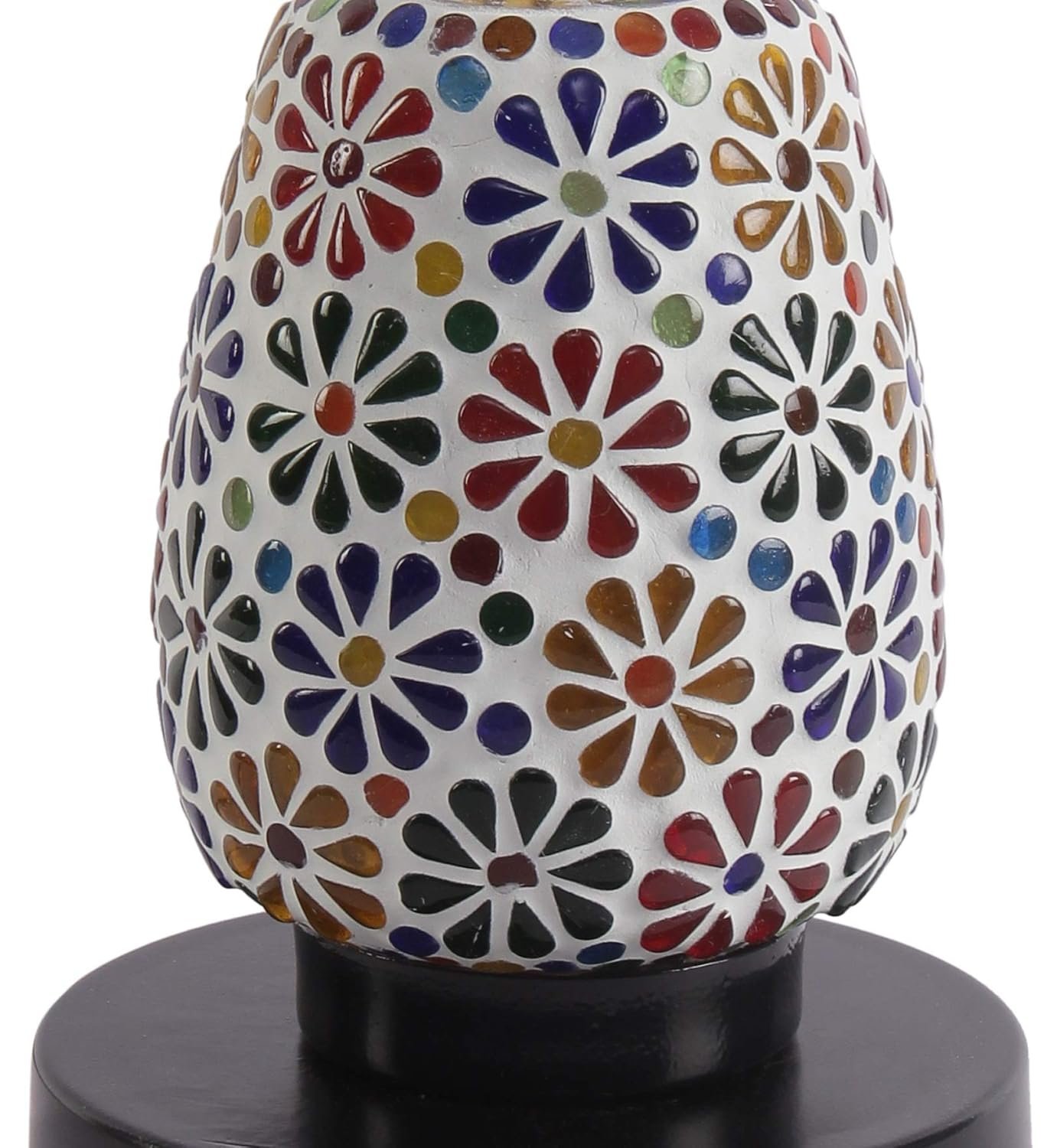 Multicolor Mosaic Glass Table Lamp (Small, Multicolor)