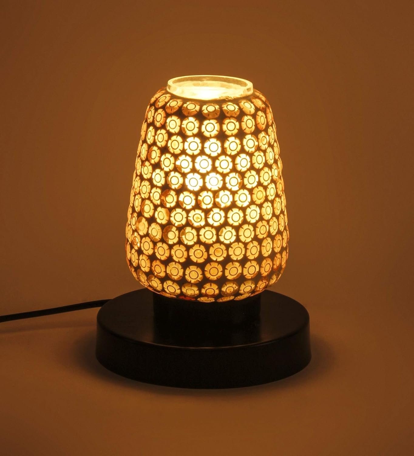 Multicolor Mosaic Glass Table Lamp (Small, Multicolor)