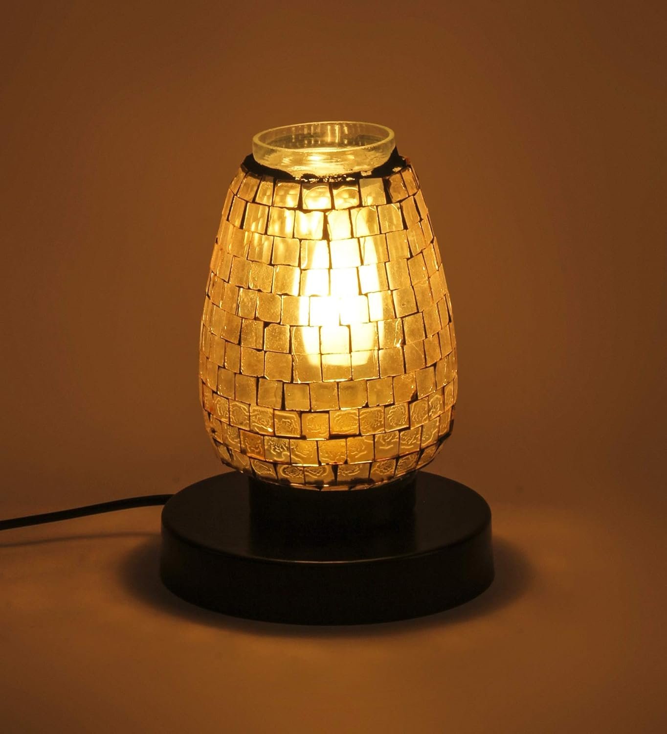 Multicolor Mosaic Glass Table Lamp (Small, Multicolor)