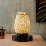 Multicolor Mosaic Glass Table Lamp (Small, Multicolor)
