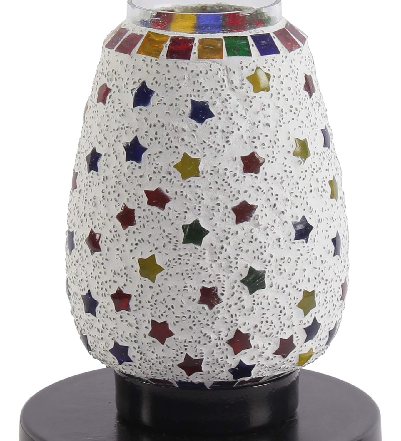 Multicolor Mosaic Glass Table Lamp (Small, Multicolor)