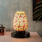 Multicolor Mosaic Glass Table Lamp (Small, Multicolor)