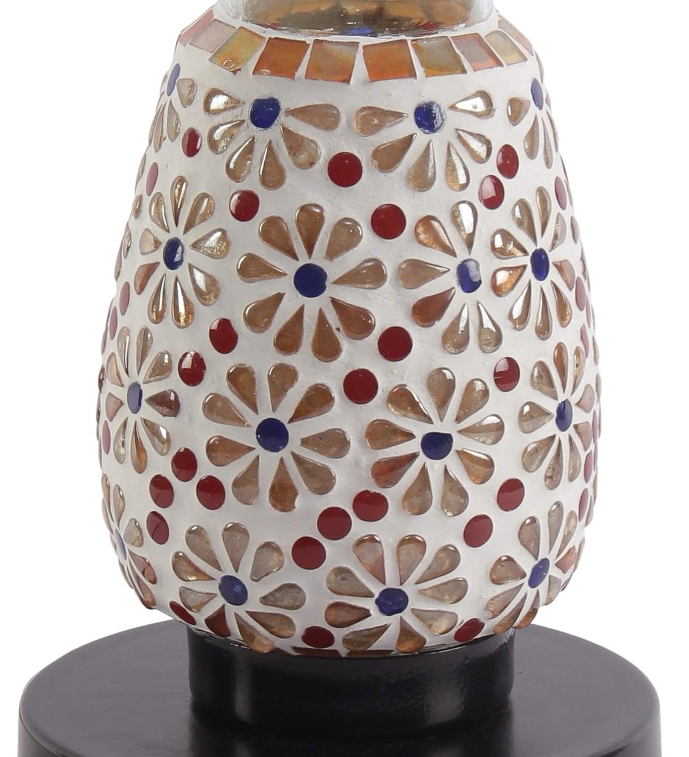 Multicolor Mosaic Glass Table Lamp (Small, Multicolor)