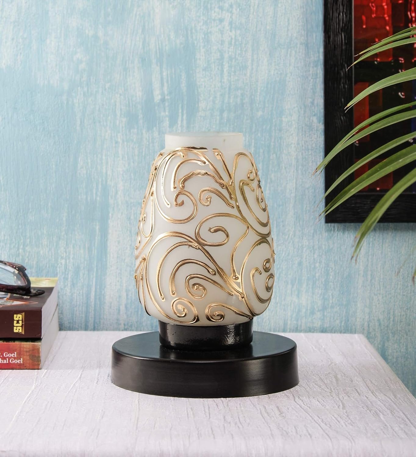 Multicolor Mosaic Glass Table Lamp (Small, Multicolor)