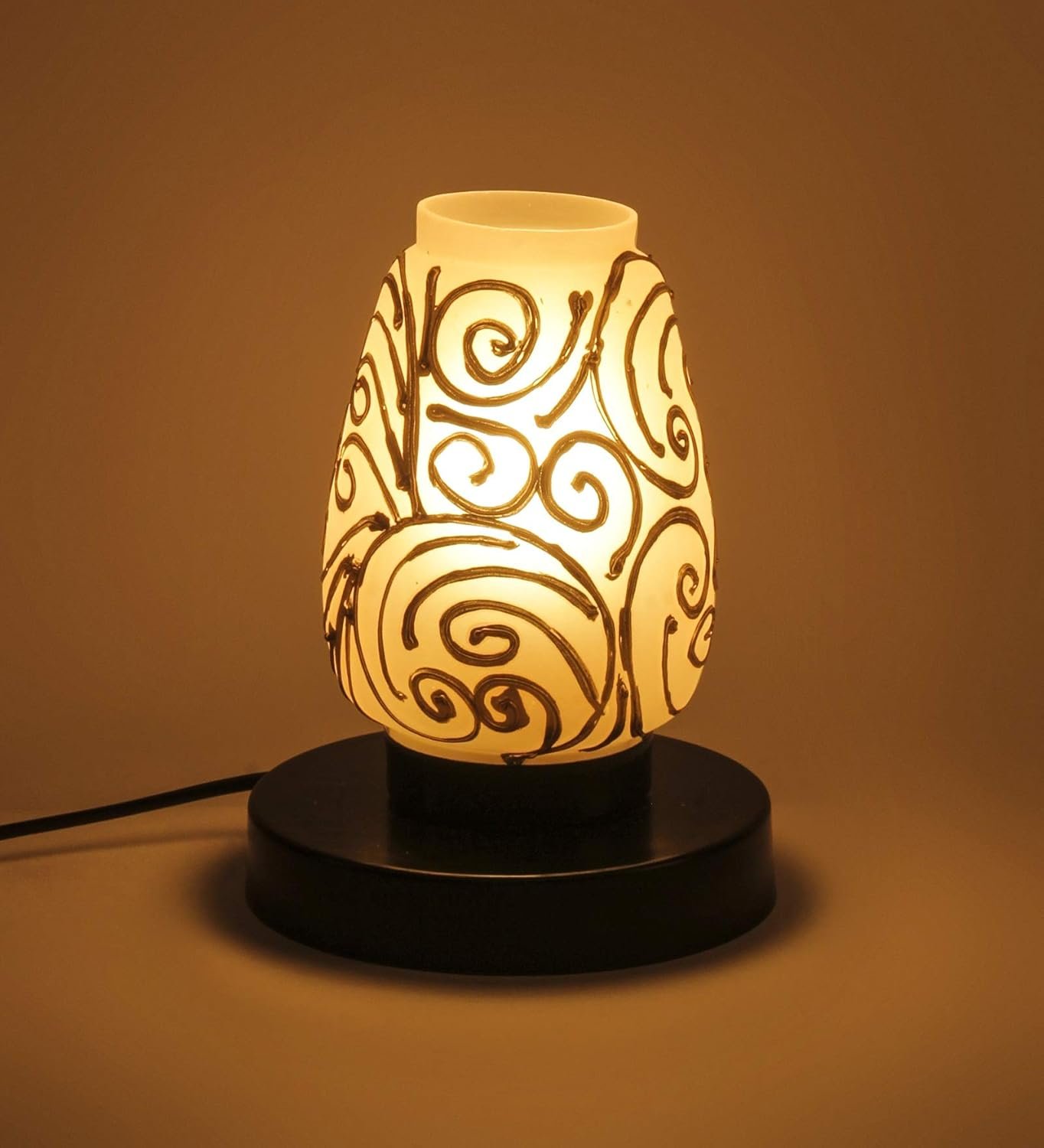 Multicolor Mosaic Glass Table Lamp (Small, Multicolor)