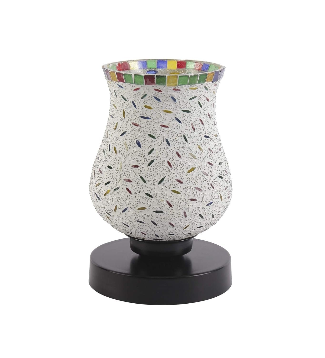 Multicolor Mosaic Glass Table Lamp (Medium, Multicolor)