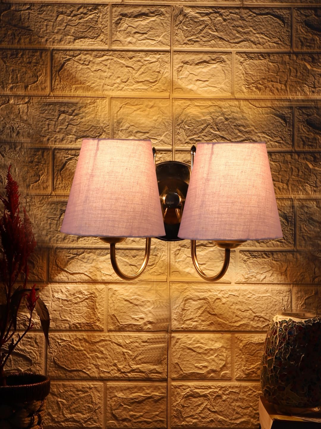 Black Milky Glass Lantern Wall Mounted Lamp (White)