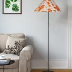 Multicolor Coolie Cotton Shade Floor lamp with Black Wood Base for Decoration/Office/Home/Gifting/Study .(13x13x55.7 inches)-7