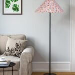 Multicolor Coolie Cotton Shade Floor lamp with Black Wood Base for Decoration/Office/Home/Gifting/Study .(13x13x55.7 inches)-8