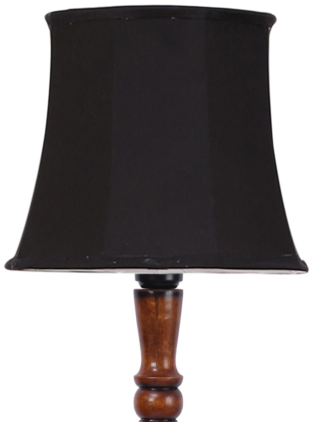 Black Cotton Wooden Floor Lamp -5