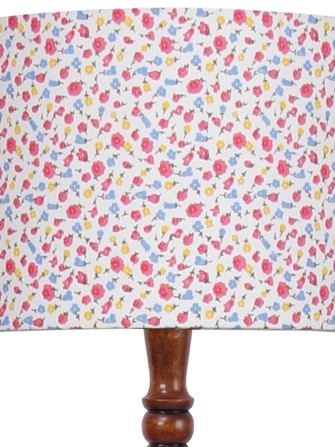 Multicolor Cotton Wooden Floor Lamp -15