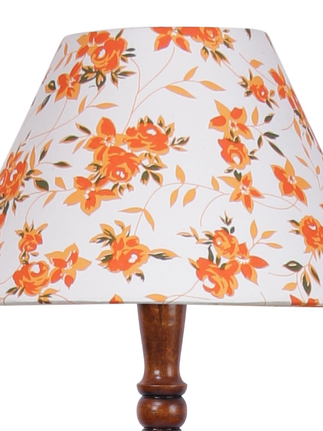 Multicolor Cotton Conical Wooden Floor lamp -29