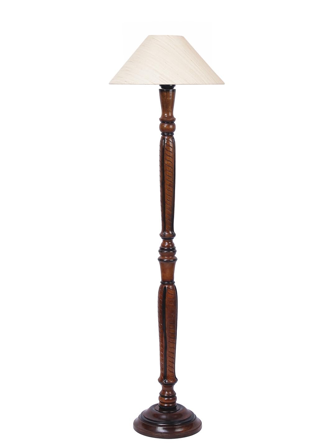 Off-White Coolie Cotton Wooden Floor lamp -33