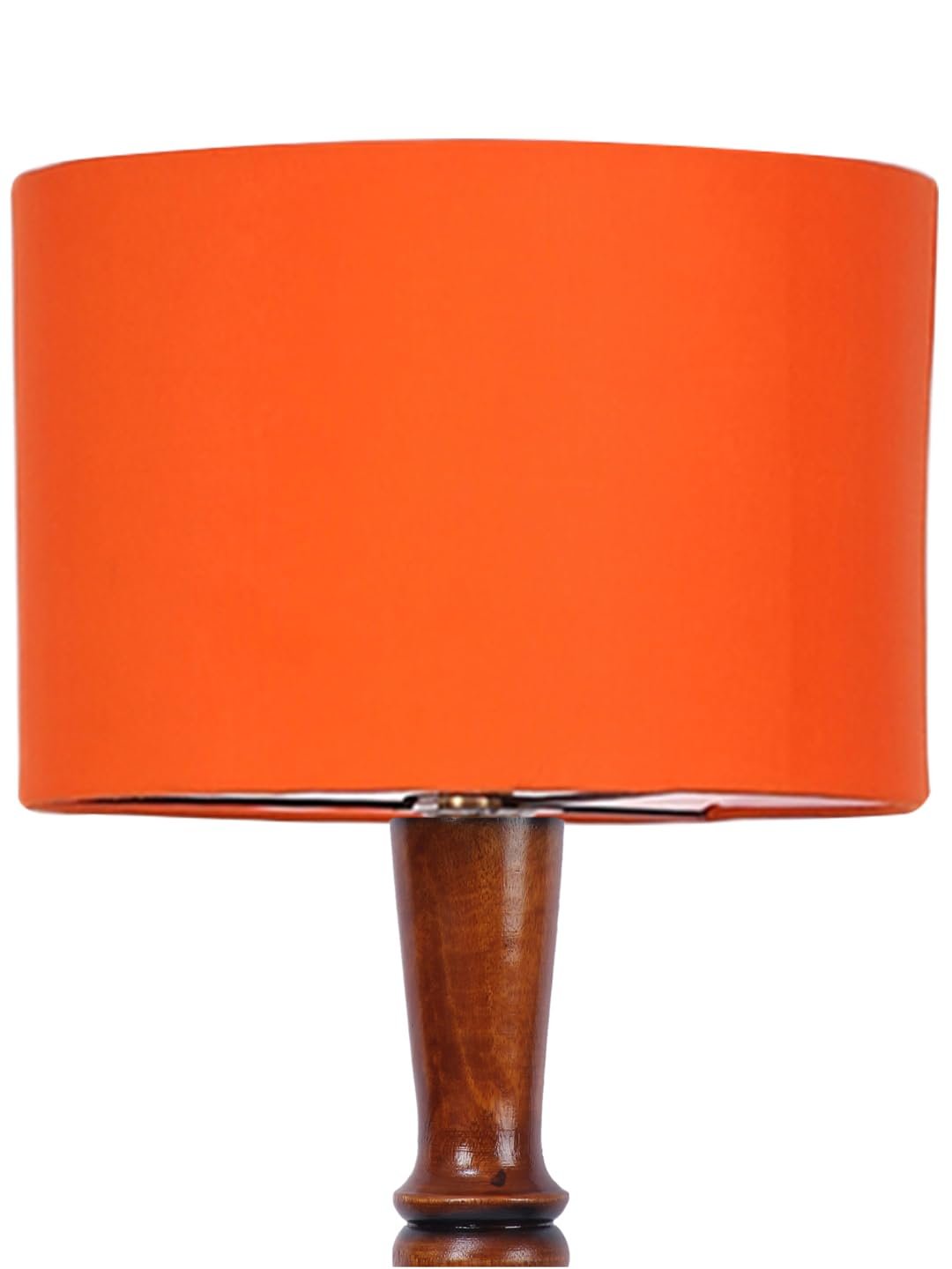 Orange Cotton Wooden Floor lamp -41