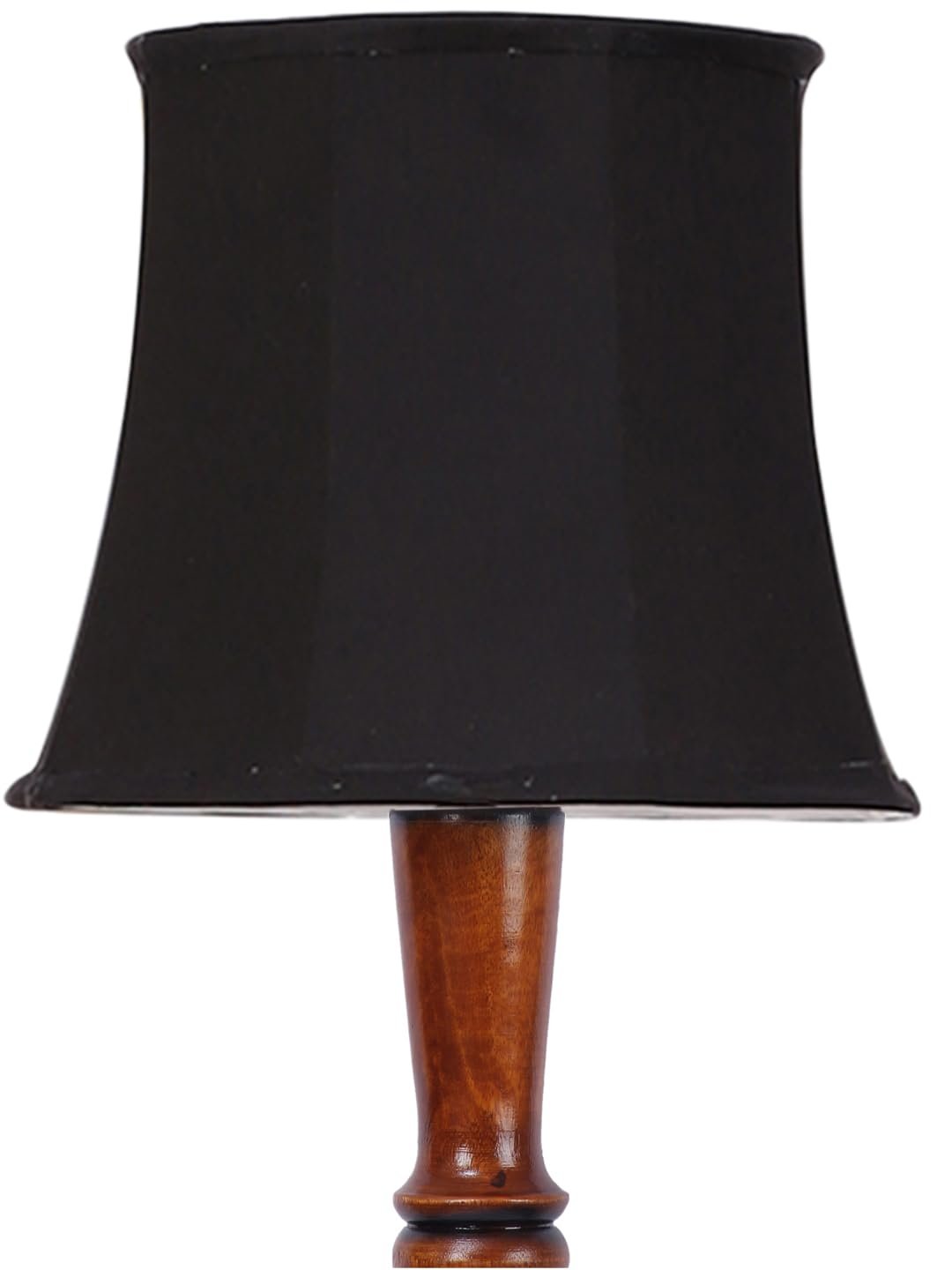 Black Cotton Wooden Floor Lamp -43