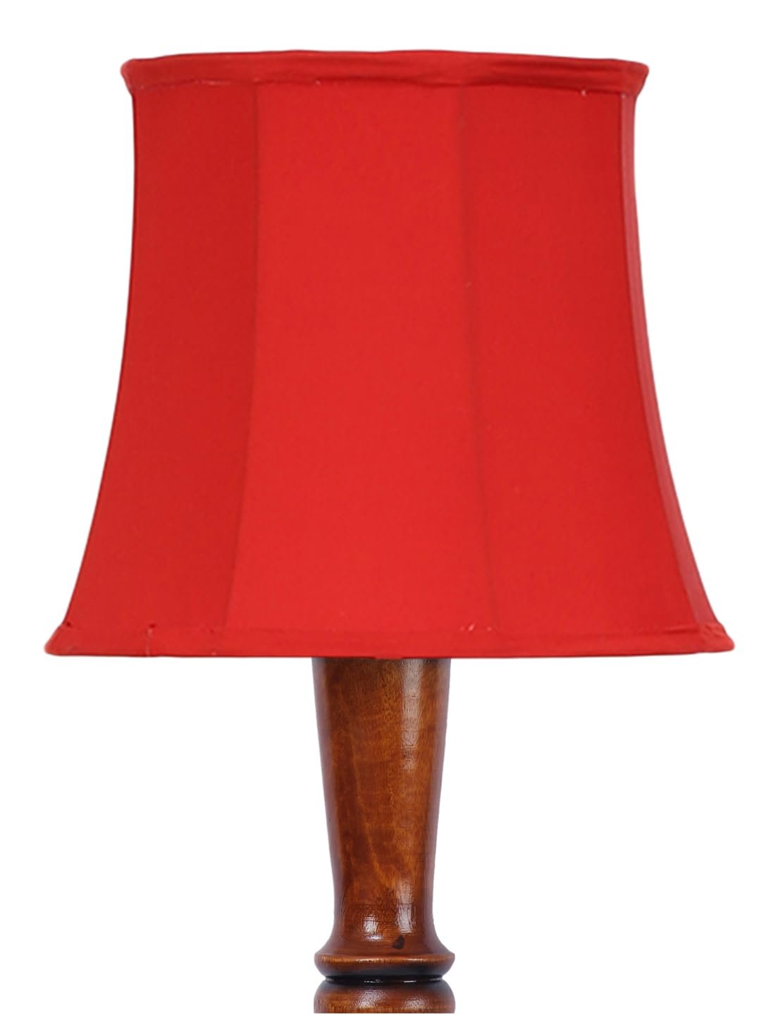 Red Cotton Wooden Floor Lamp -44