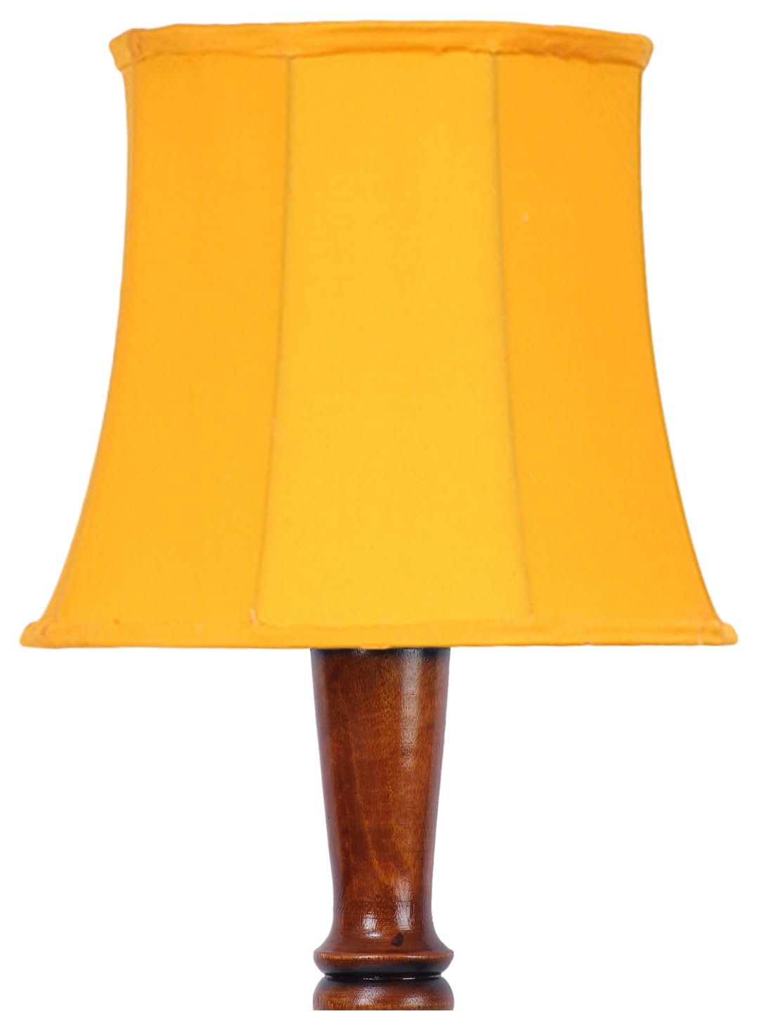 Yellow Cotton Wooden Floor Lamp -45