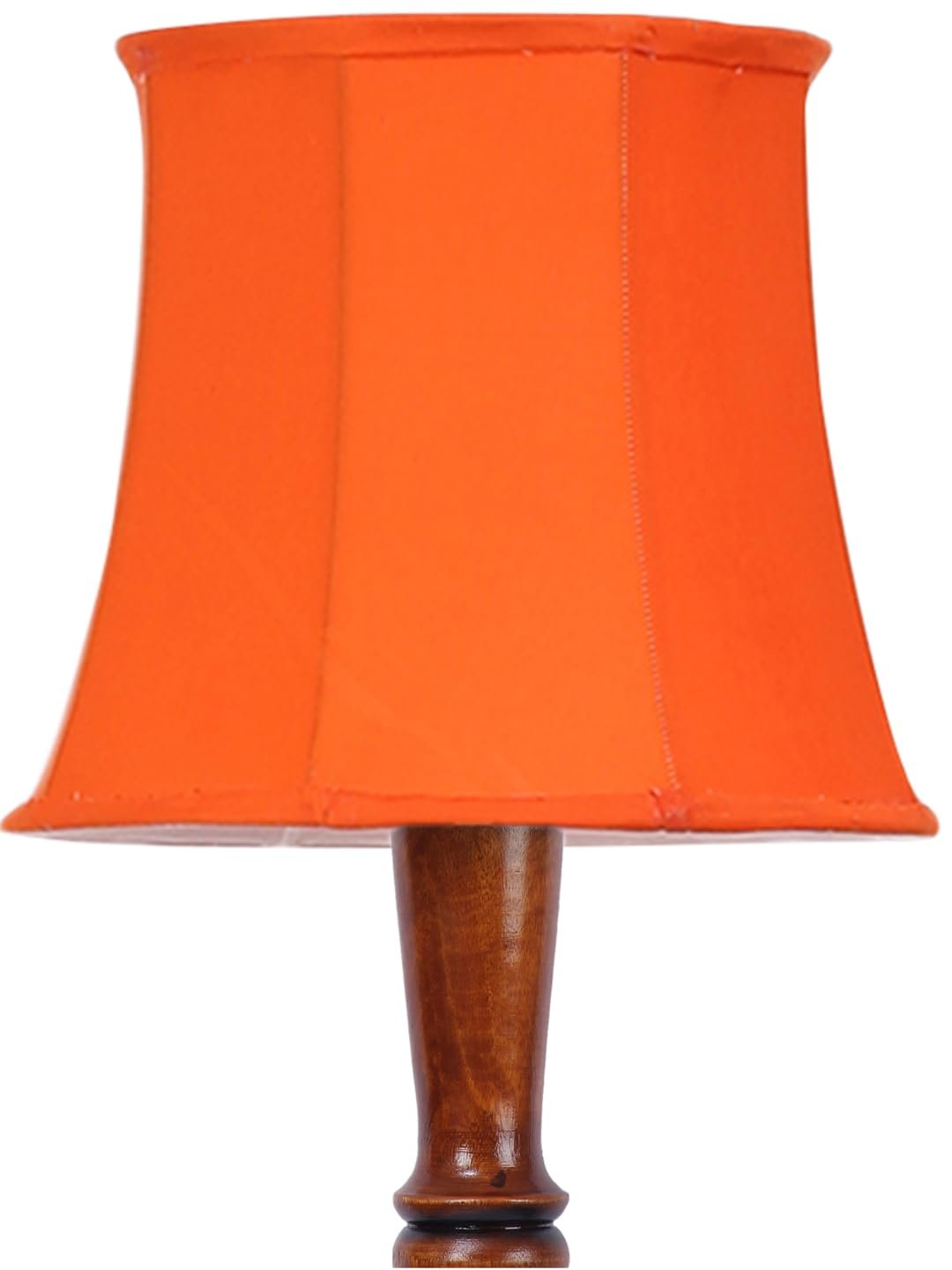 Orange Cotton Wooden Floor Lamp -46
