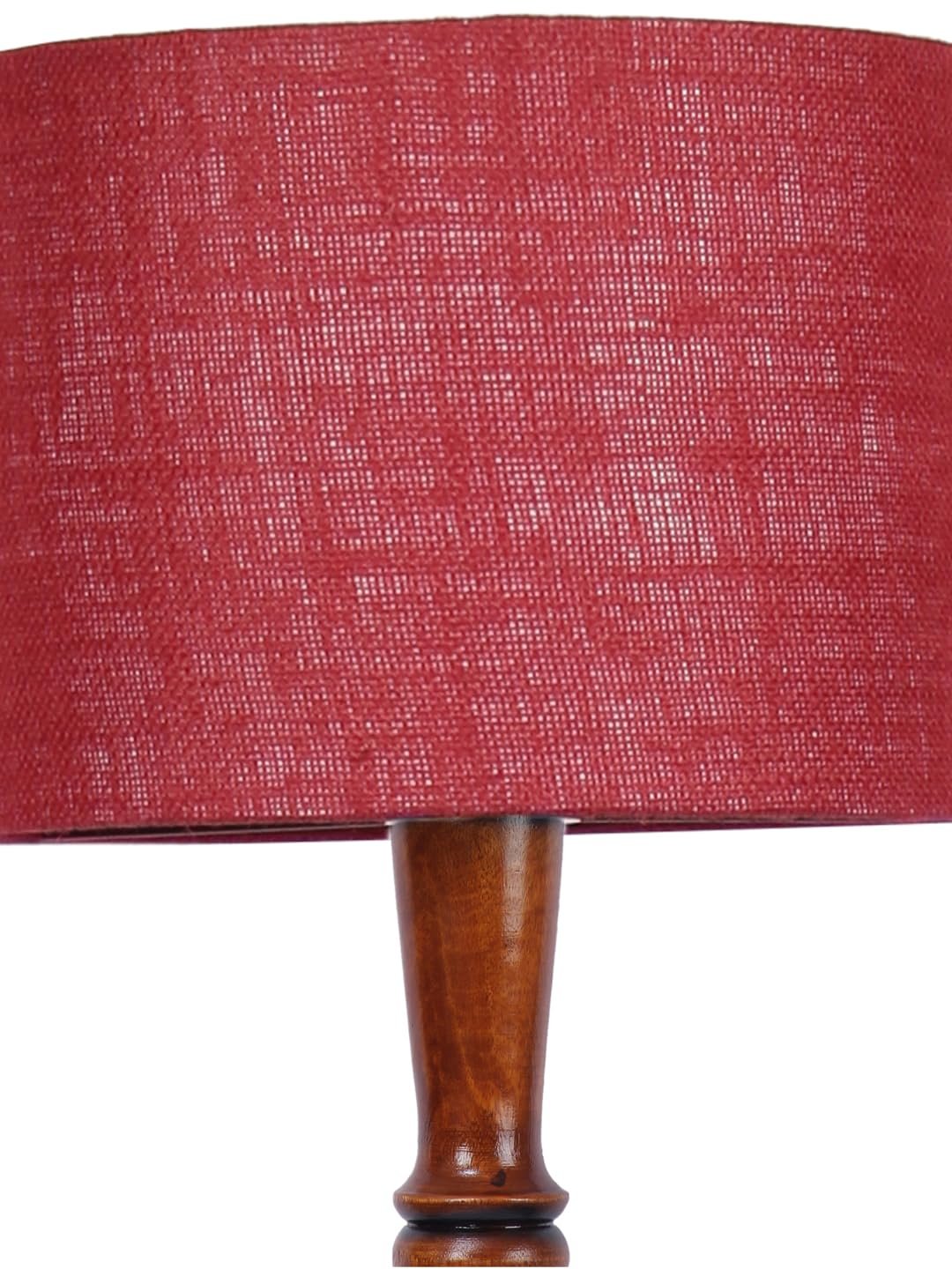 Maroon Jute Floor Lamp, Standing Lamp for Home Decoration, Diwali Decoration, Living Room Corner, Wooden, Stylish, Modern Study, Pooja, Office (50)