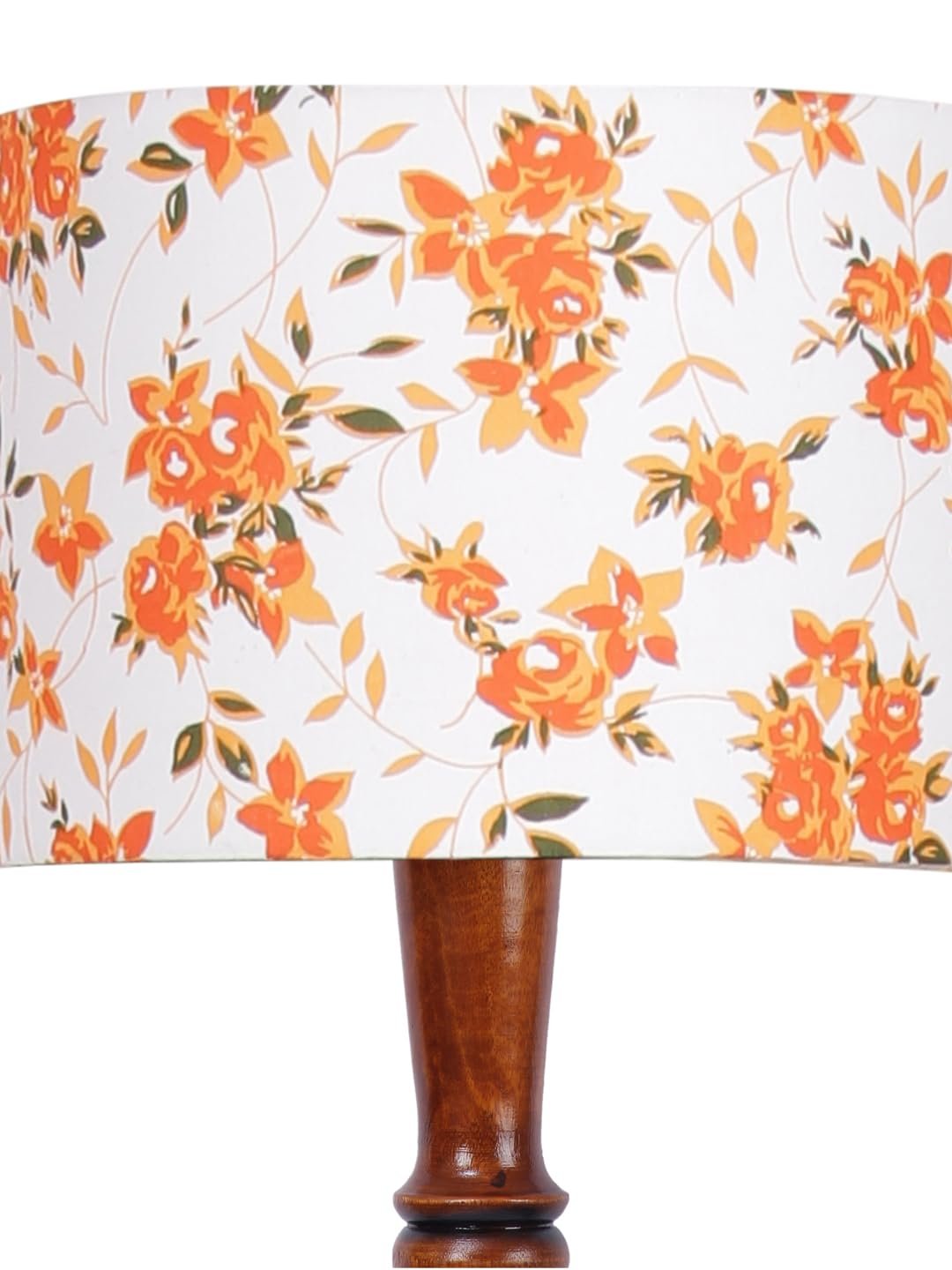Multicolor Cotton Wooden Floor Lamp -52