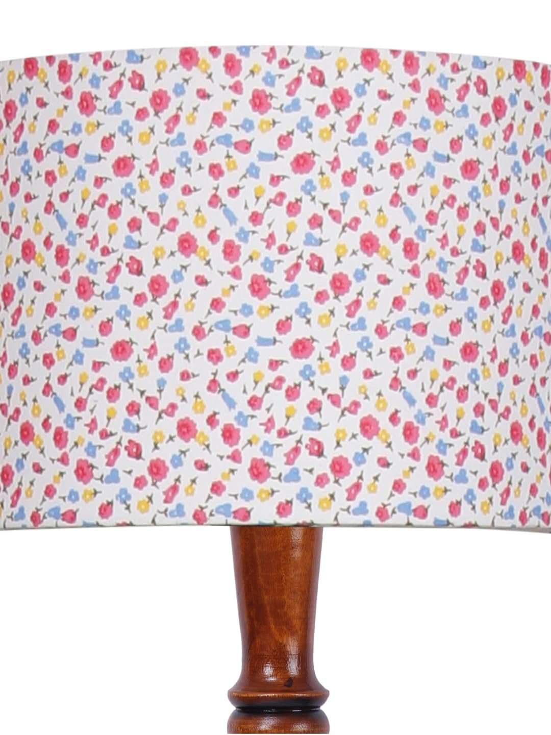 Multicolor Cotton Wooden Floor Lamp -53