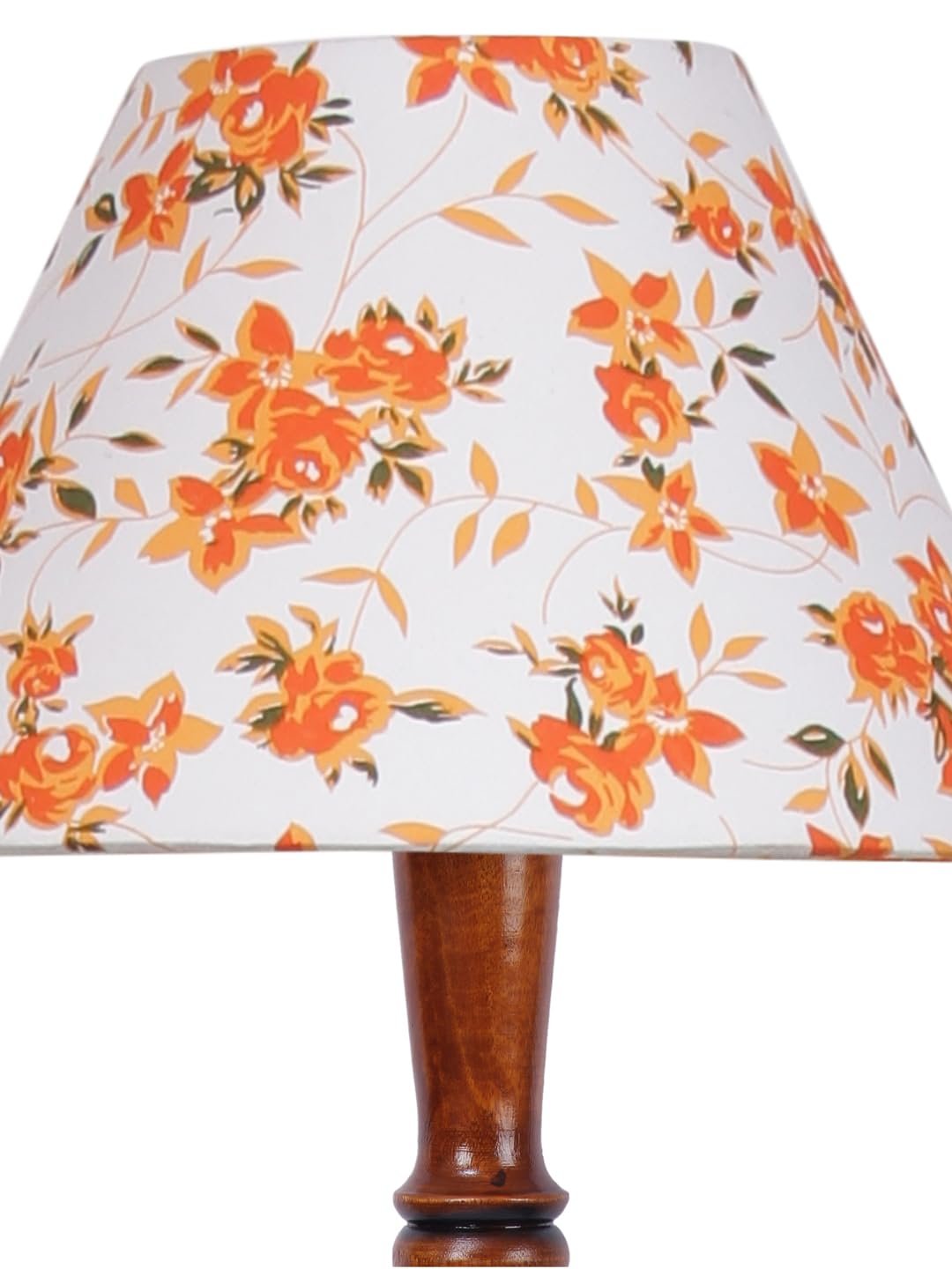 Multicolor Cotton Conical Wooden Floor lamp -67