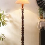 Off-White Coolie Cotton Wooden Floor lamp -71