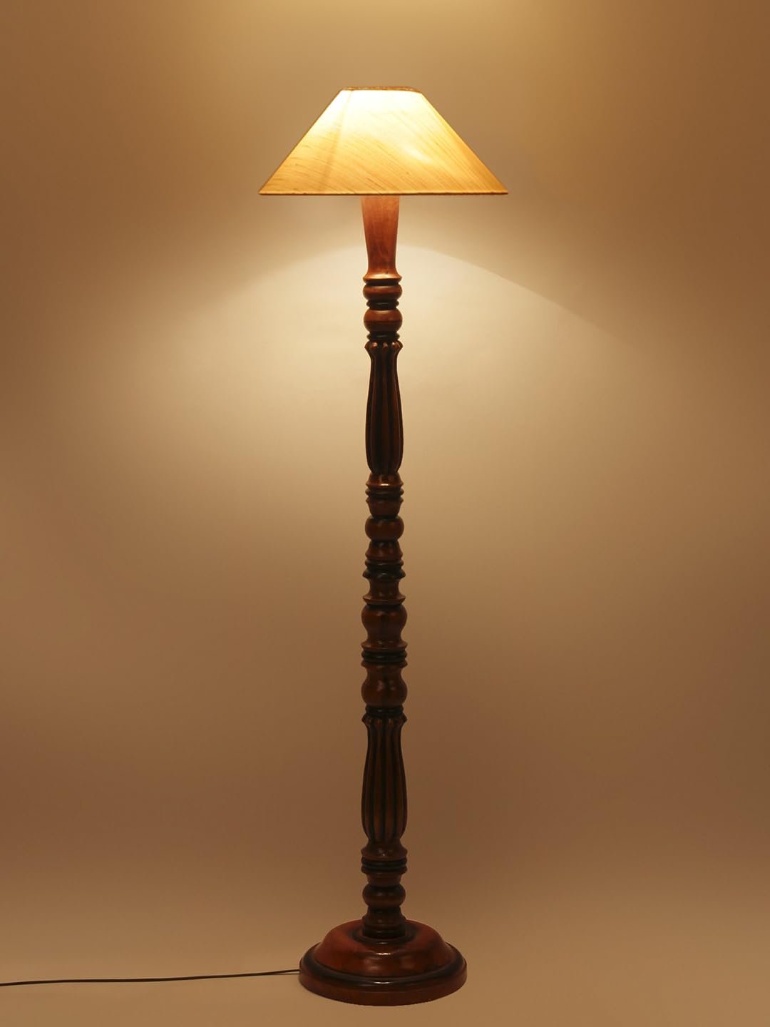 Off-White Coolie Cotton Wooden Floor lamp -71