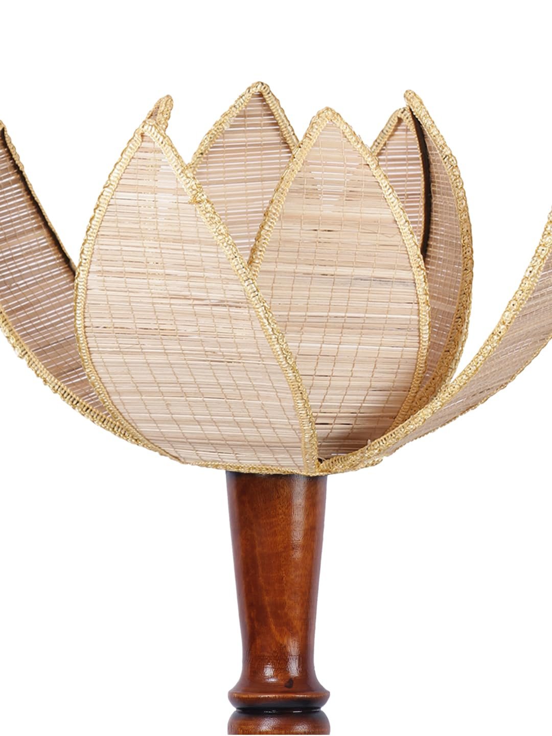 Bamboo Rose Wooden Floor lamp -76