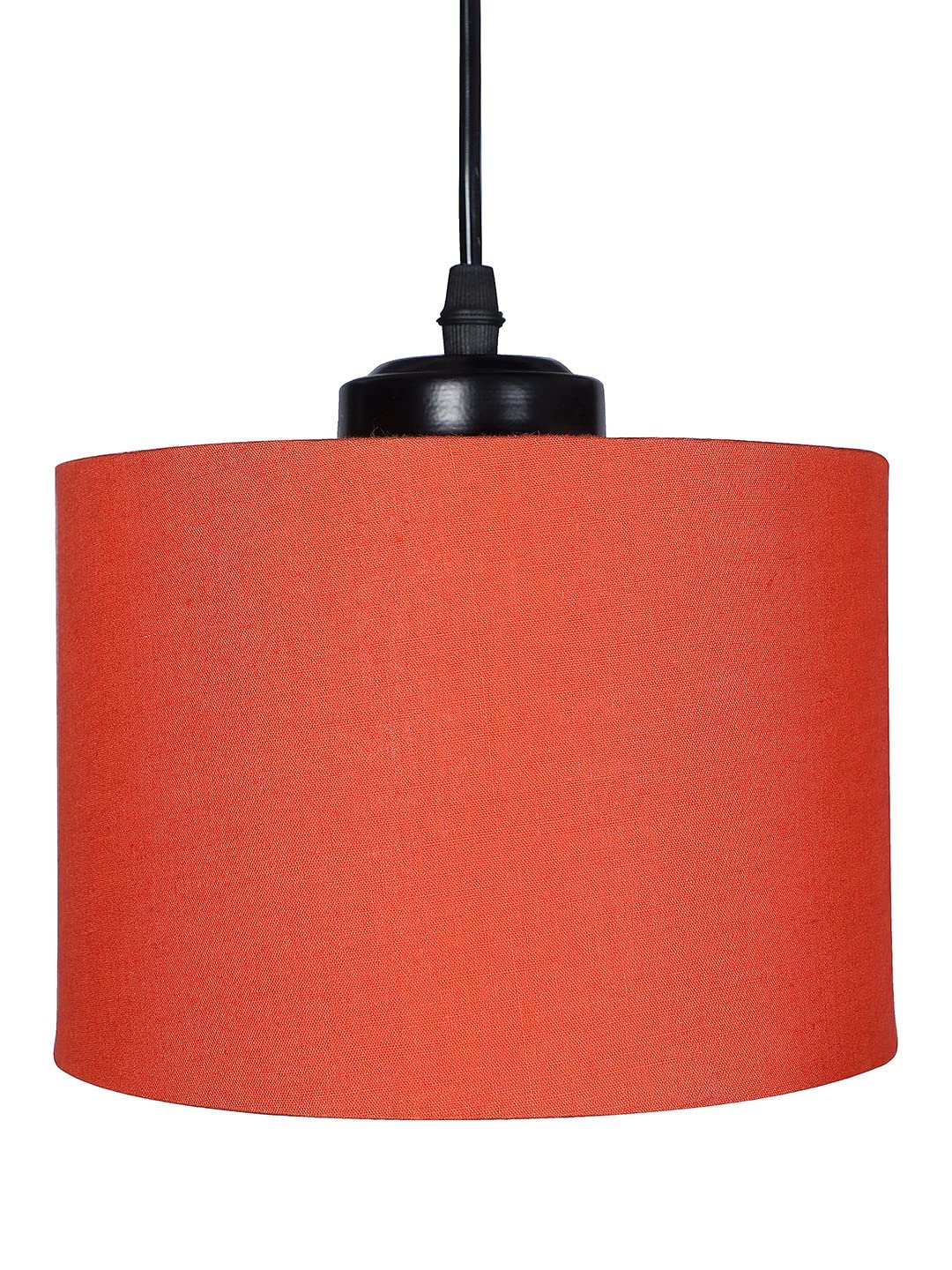 Orange Cotton Round Drum Cluster Hanging Lamp