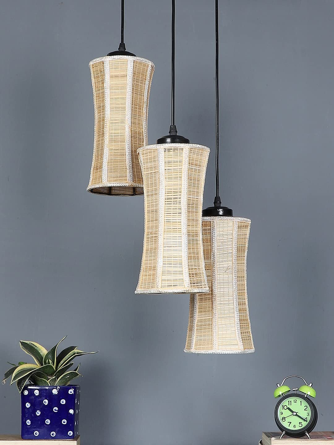 Band Bamboo Cluster Hanging Lamp