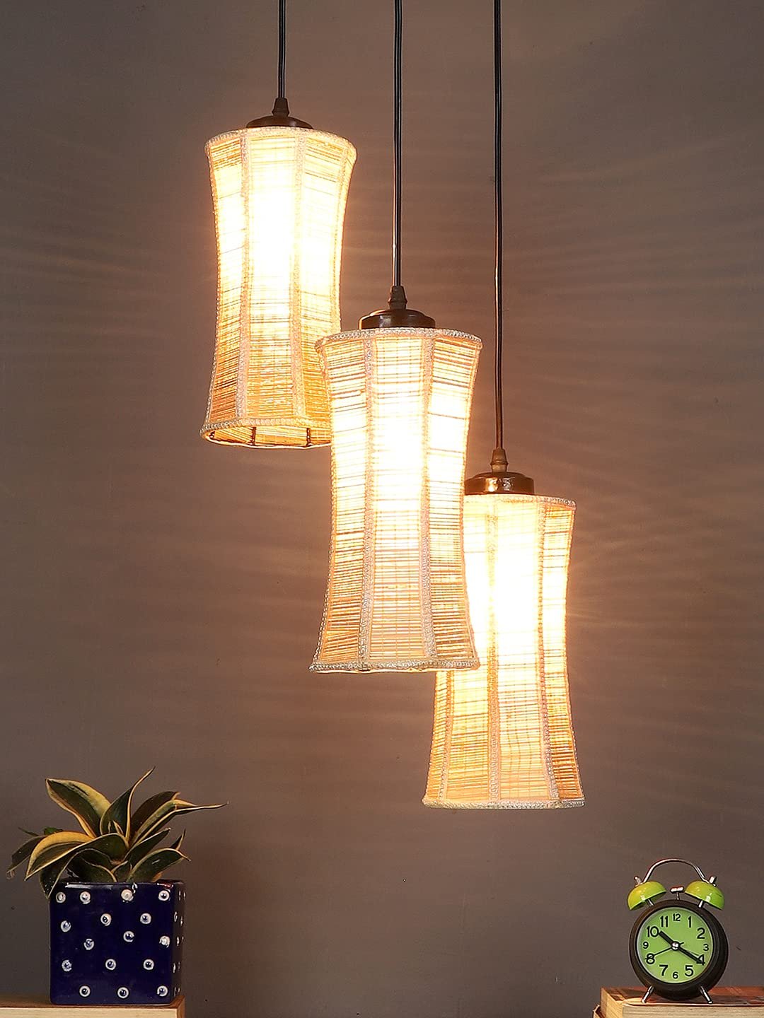 Band Bamboo Cluster Hanging Lamp